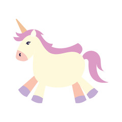 cute unicorn fantasy isolated icon vector illustration design