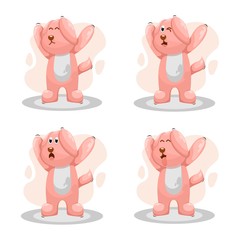 Cute dog mascot cartoon vector