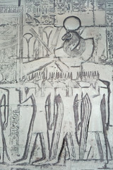Ancient hieroglyphs in Egypt