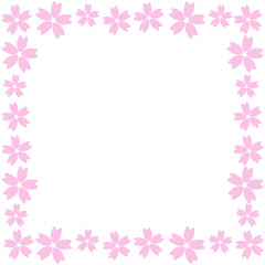 桜フレーム　正方形　ピンク