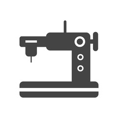 sewing machine flat vector icon