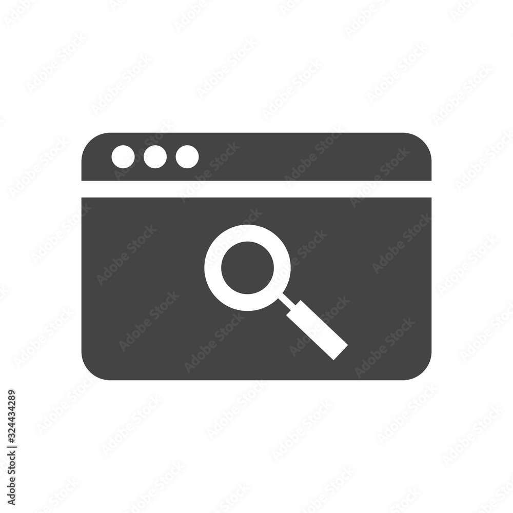 Aufkleber web optimization icon with white background