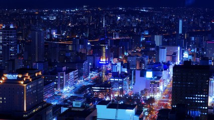 美しい札幌の夜景