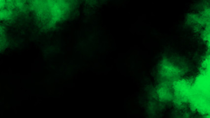 Abstract smoke steam moves on a black background . The concept of aromatherapy. Stock illustration,