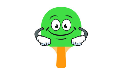 Illustration Vector of ping pong cartoon characters flat design Perfect for T Shirt design,logo,sticker 