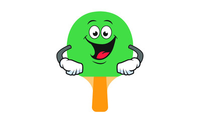 Illustration Vector of ping pong cartoon characters flat design Perfect for T Shirt design,logo,sticker 