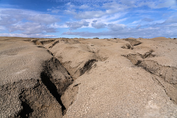 Fototapeta na wymiar Faults of the earth crust, consequence of the earthquake