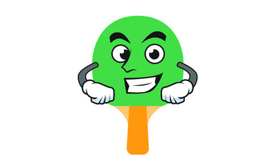 Illustration Vector of ping pong cartoon characters flat design Perfect for T Shirt design,logo,sticker 