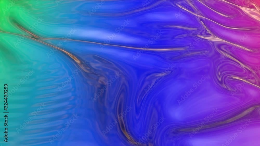 Poster animated smooth colorful material. wave abstract background. 3d render
