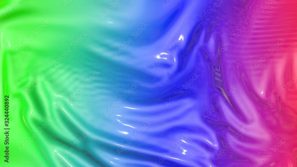 Poster animated smooth colorful material. wave abstract background. 3d render