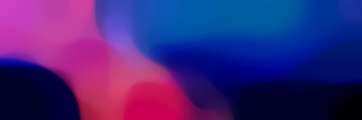 blurred bokeh horizontal background with midnight blue, mulberry  and very dark blue colors space for text or image