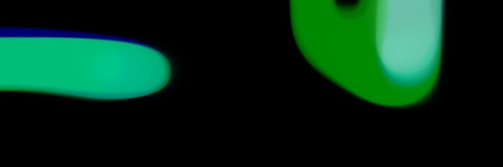 soft blurred horizontal background graphic with medium sea green, black and green colors and free text space