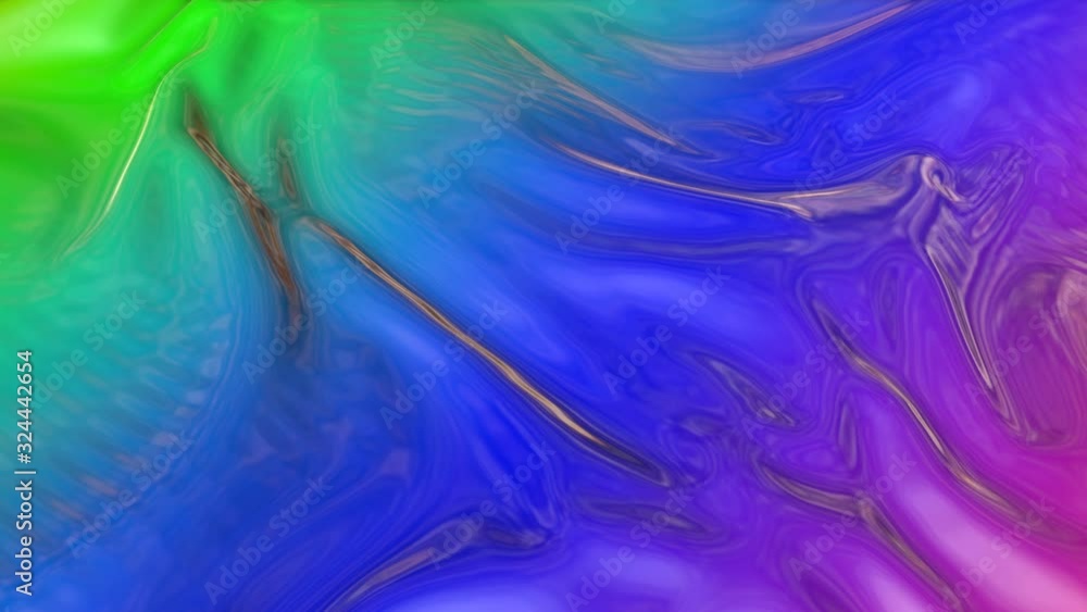 Aufkleber animated smooth colorful material. wave abstract background. 3d render