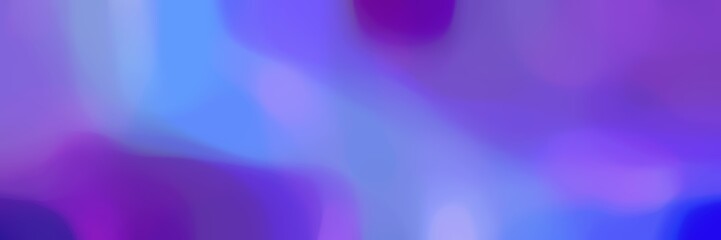 soft blurred iridescent horizontal background with slate blue, corn flower blue and indigo colors space for text or image