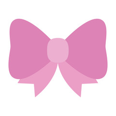 Fototapeta premium cute bow ribbon decoration icon vector illustration design