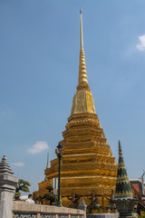 Fototapeta premium Area within Wat Phra Kaew temple that is regarded as the most sacred Buddhist temple in Bangkok Thailand.