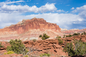 View from Panorama Point lookout at Capitol Reef National Park - Utah, USA