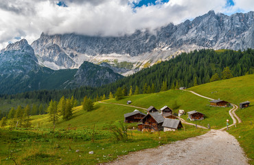 Scenic view in Austrian alps