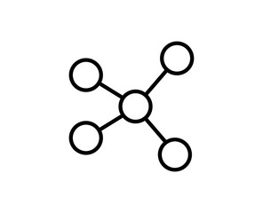 Connection line icon
