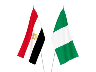 Nigeria and Egypt flags