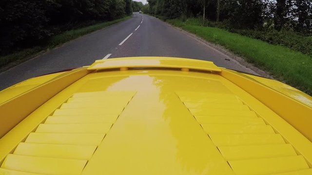 Lamborghini Gallardo V10 Engine bay - driving shot