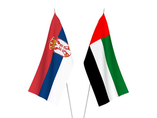 Serbia and United Arab Emirates flags