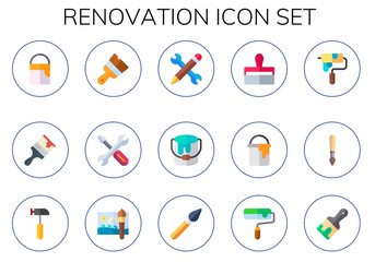 renovation icon set