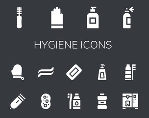 Modern Simple Set of hygiene Vector filled Icons