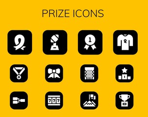 prize icon set