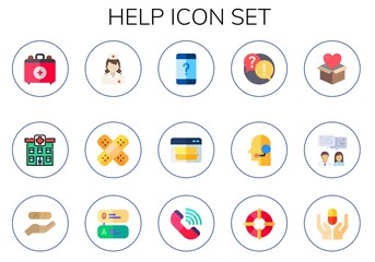 help icon set