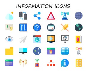 information icon set