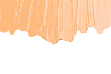 Liquid foundation texture. Make up for women.