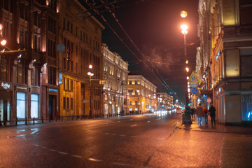 Fototapeta na wymiar Night St. Petersburg.