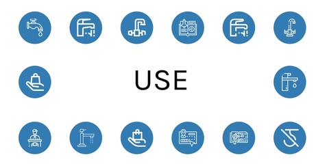 Set of use icons