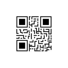 classic qr code isolated icon vector illustration design