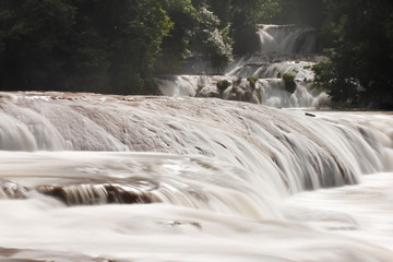 Fototapeta na wymiar White waterfall