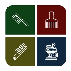 Set of hairdresser icons