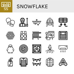 snowflake icon set