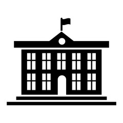 Building School icon vector