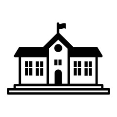 Building School icon vector