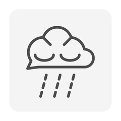 rain icon black