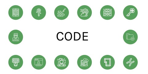 code icon set