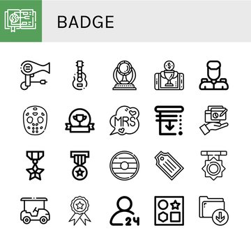 Set of badge icons