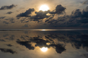 Sunrise over the Indian Ocean on the island of Zanzibar, Tanzania, Africa