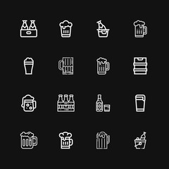 Editable 16 bitter icons for web and mobile