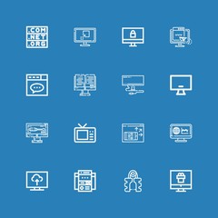 Editable 16 wide icons for web and mobile