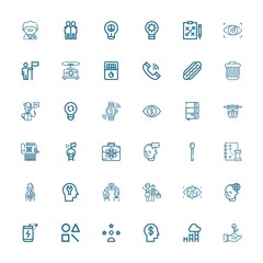 Editable 36 idea icons for web and mobile
