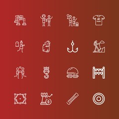 Editable 16 figure icons for web and mobile