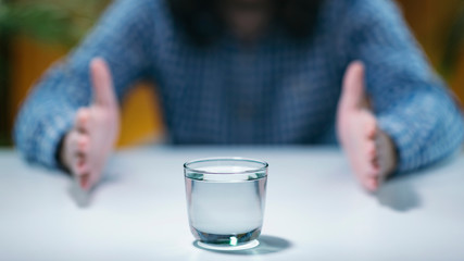 Telekinesis – Practicing Telekinetic Powers with Glass of Water