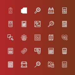 Editable 25 minus icons for web and mobile